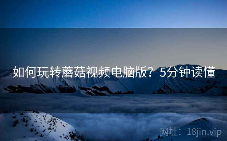 如何玩转蘑菇视频电脑版？5分钟读懂  第2张