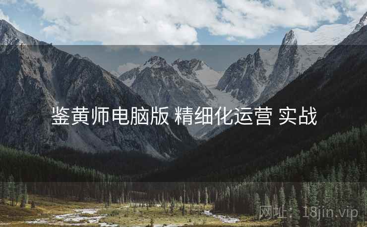 鉴黄师电脑版 精细化运营 实战  第2张