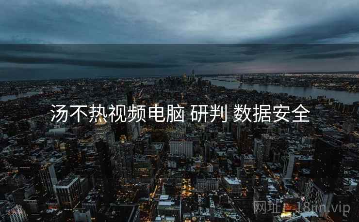 汤不热视频电脑 研判 数据安全  第2张