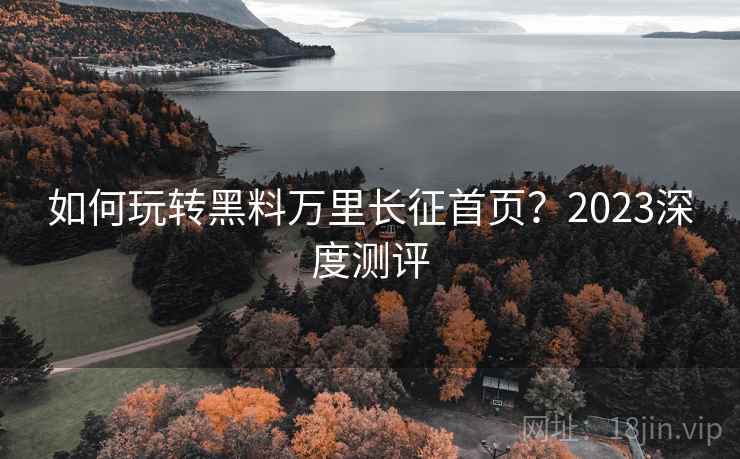 如何玩转黑料万里长征首页？2023深度测评  第1张
