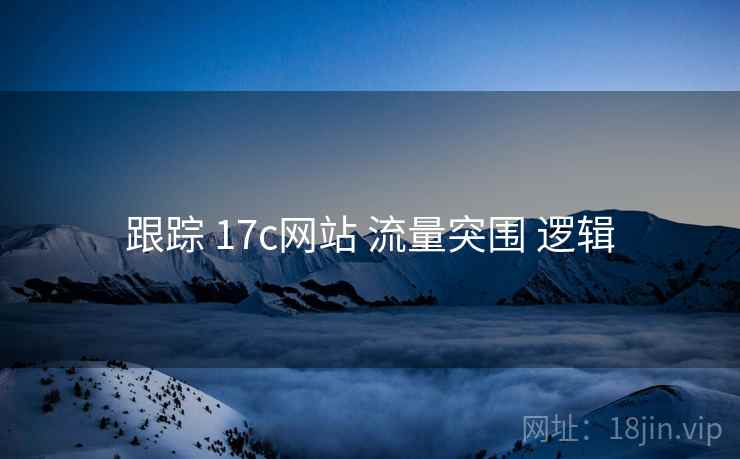 跟踪 17c网站 流量突围 逻辑  第1张