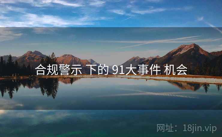 合规警示 下的 91大事件 机会  第1张