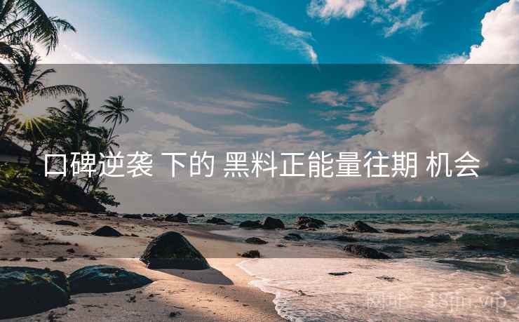 口碑逆袭 下的 黑料正能量往期 机会  第2张