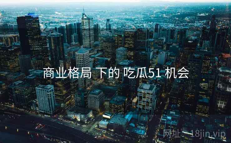商业格局 下的 吃瓜51 机会  第2张